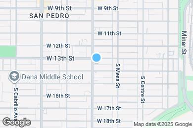 Map image of the property - 1318 S Pacific Ave