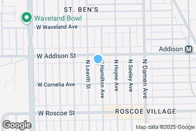 Map image of the property - 3538 N Hamilton Ave