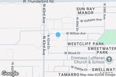 Map image of the property - 4140 W Pershing Ave