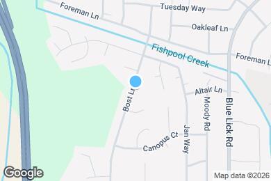 Map image of the property - 8507 Bost Ln
