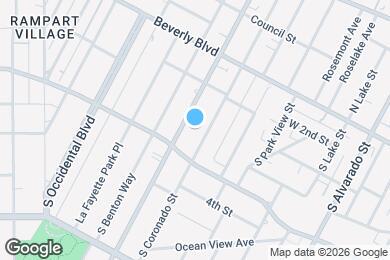Map image of the property - Rampart Village Apartments