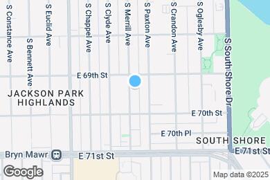 Map image of the property - 6923 S Merrill Ave