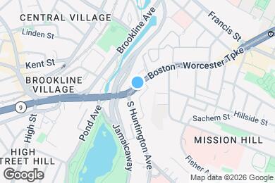 Map image of the property - 890 Huntington Ave