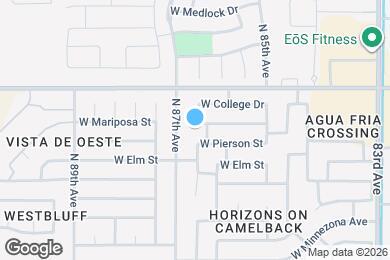 Map image of the property - 8647 W Mariposa Dr