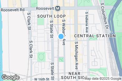 Map image of the property - 1354 S Wabash Ave
