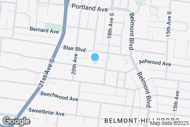 Map image of the property - 1808 Ashwood Ave