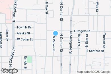 Map image of the property - 709 N Pecan St