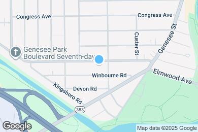 Map image of the property - 159 Genesee Park Blvd