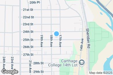 Map image of the property - 1714 25th St