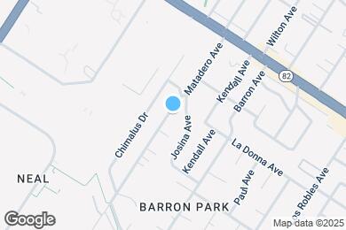 Map image of the property - 707 Matadero Ave