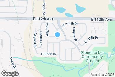 Map image of the property - 2466 E 110th Pl