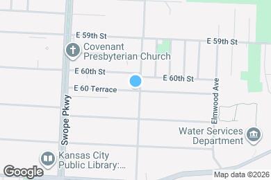 Map image of the property - 4100 E 60 Terrace