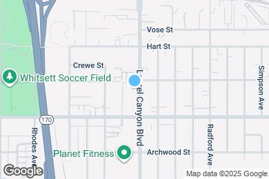 Map image of the property - 6851 Laurel Canyon Blvd