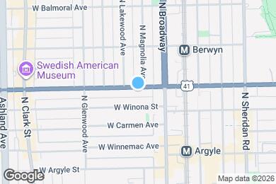 Map image of the property - 1239 W Foster Ave