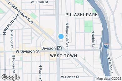 Map image of the property - 1231 N Ashland Ave