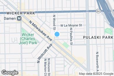 Map image of the property - 1417 N Wood St