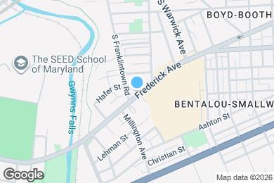 Map image of the property - 2540 Frederick Ave