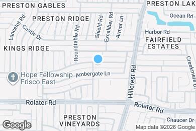 Map image of the property - 10705 Camelot Dr