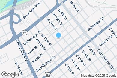Map image of the property - 1109 Porter St
