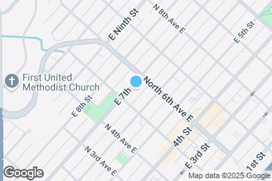 Map image of the property - 516 E 7th St