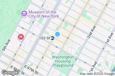 Map image of the property - 153 E 103rd St
