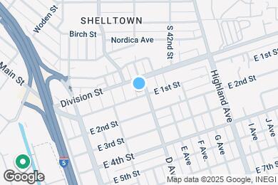 Map image of the property - 331 E 1st St