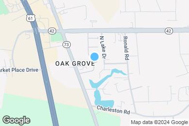 Map image of the property - Oak Grove Townhomes