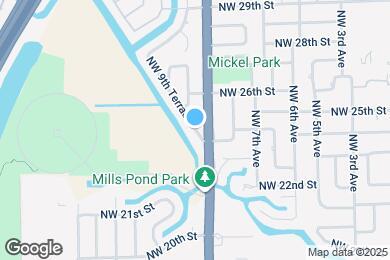 Map image of the property - 2433 NW 9th Ter