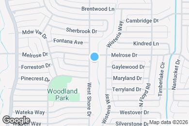 Map image of the property - 1412 West Shore Dr