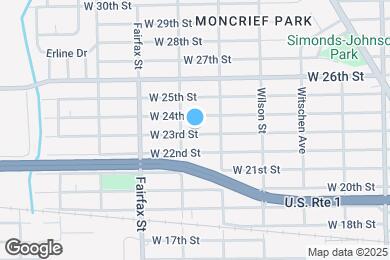 Map image of the property - 1645 W 23rd St