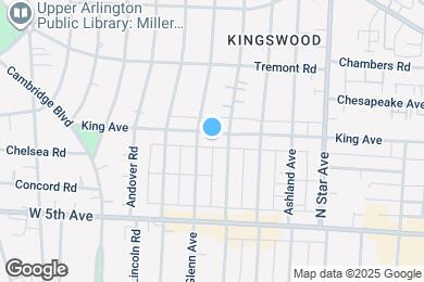 Map image of the property - 1725 King Ave