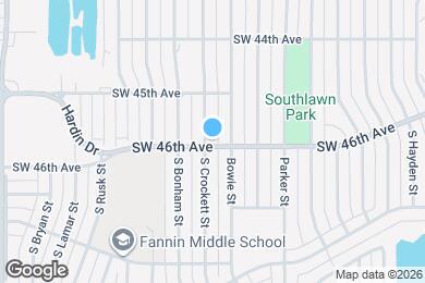 Map image of the property - 4445 S Crockett St