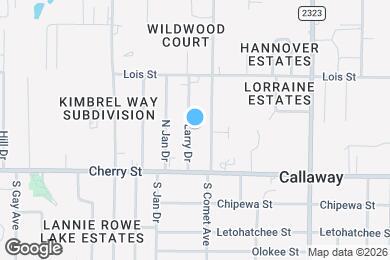 Map image of the property - 134 N Larry Dr