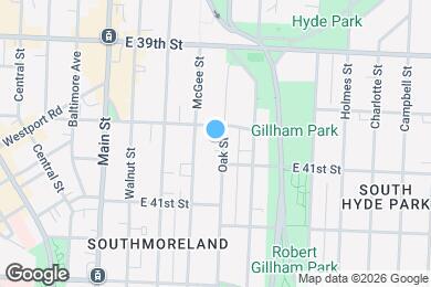 Map image of the property - 4006-4008 Oak St