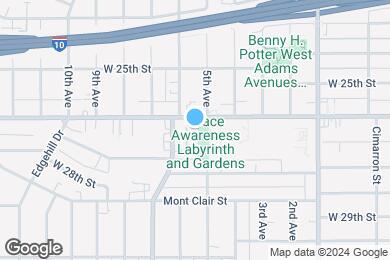 Map image of the property - 3528 W Adams Blvd