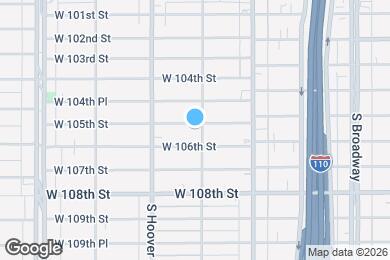 Map image of the property - 604 W 105th St