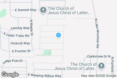 Map image of the property - 2412 E Surry Way