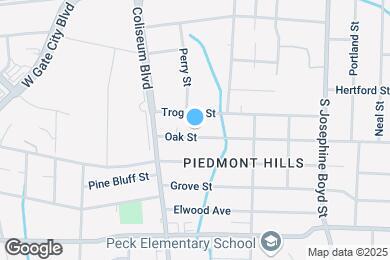 Map image of the property - 1812 Oak St