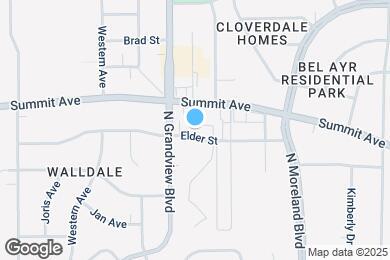 Map image of the property - 1710 Elder St