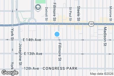 Map image of the property - 2829 E 14th Ave