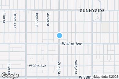 Map image of the property - 4122 Zuni St