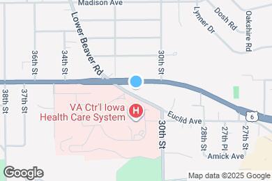 Map image of the property - Recently updated apartments near to shopping, dining, and public transportation