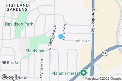 Map image of the property - 5206 N Park Ave