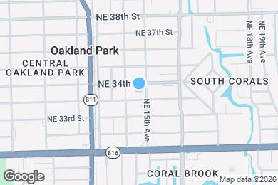 Map image of the property - 3421 NE 15th Ave