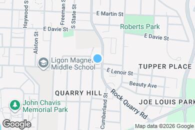 Map image of the property - 909 E Lenoir St