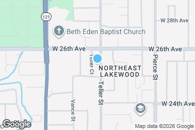 Map image of the property - 2545 Teller St