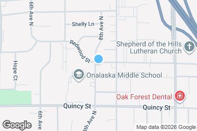 Map image of the property - 886 8th Ave N