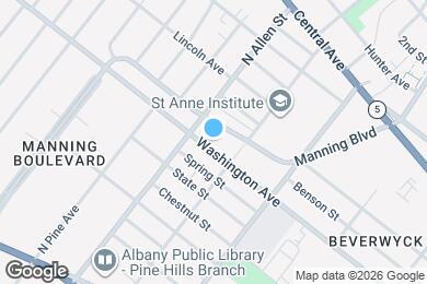 Map image of the property - 829 Washington Ave
