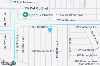 Map image of the property - 1920 SW Beauregard St