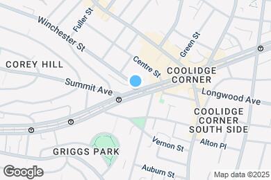 Map image of the property - 1396 Beacon St